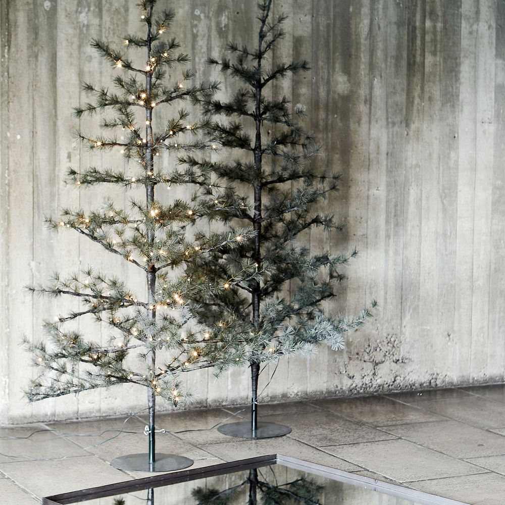 Hausarzt Weihnachts baum mit LED-Leuchten, Natur