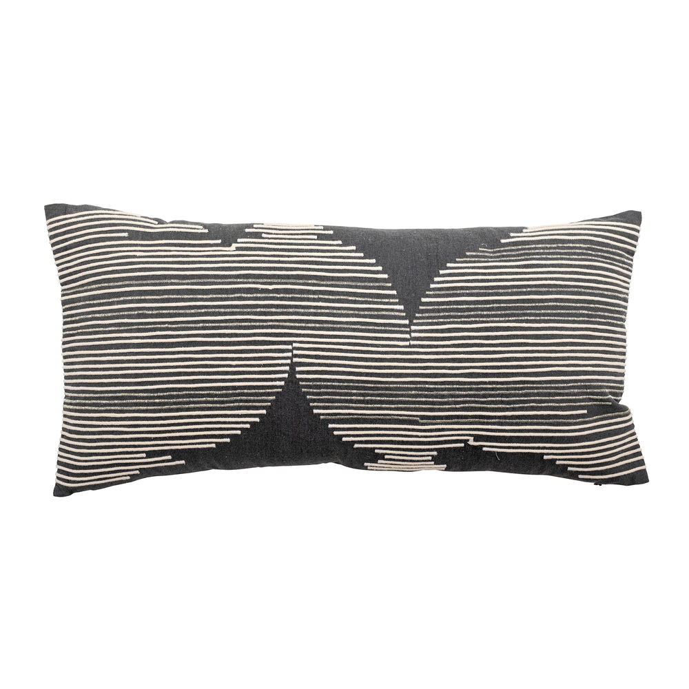 Bloomingville Coussin Brechia, Gris, Coton