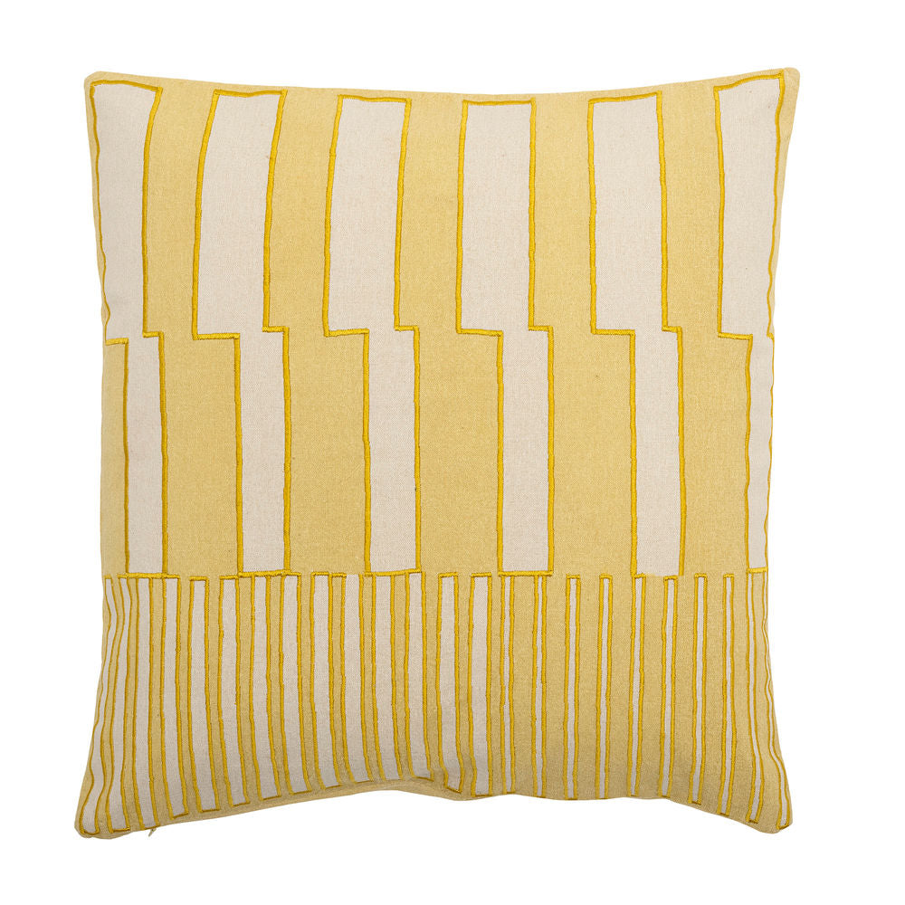 Bloomingville Cowes almohada, amarillo, OEKO-TEX de algodón®