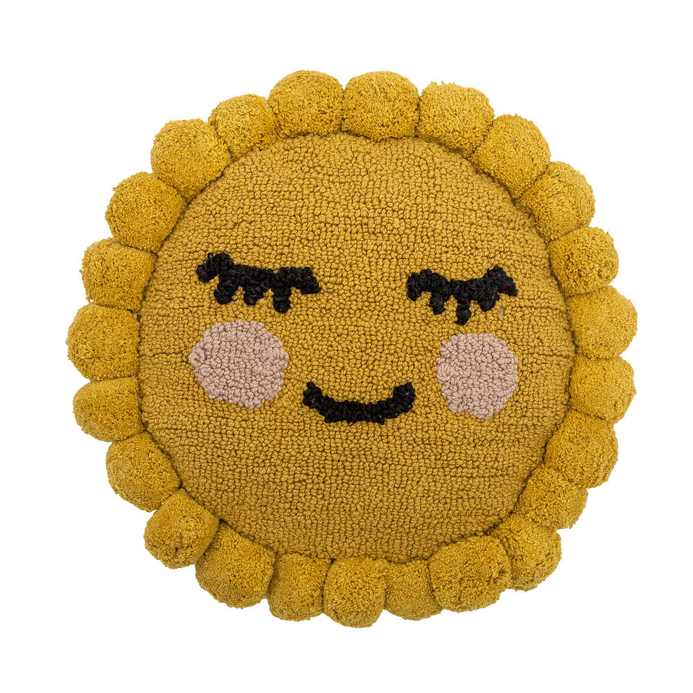 Bloomingville Coussin MINI Vigge, Jaune, Coton