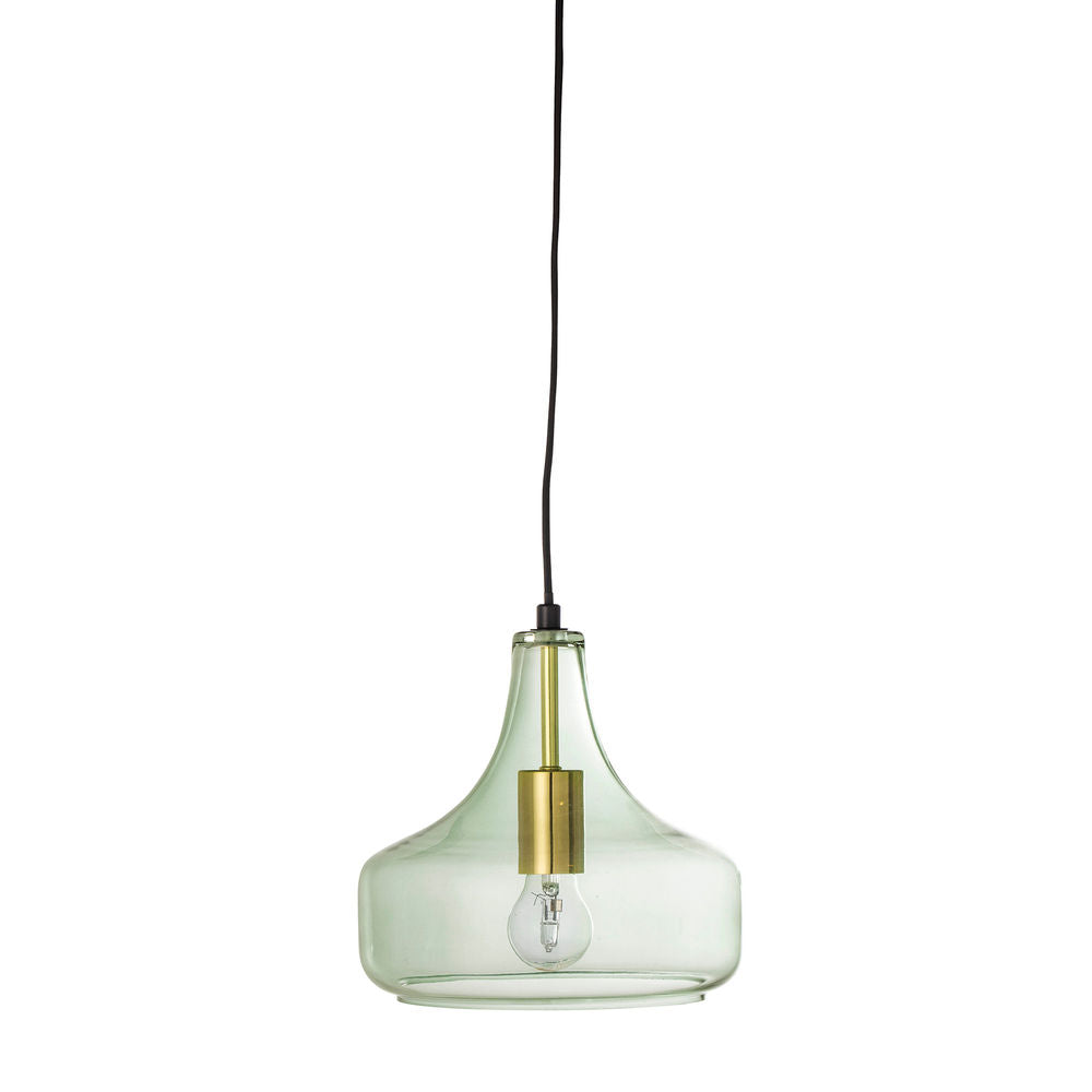 Bloomingville Lampe Suspendue Yuser, Vert, Verre