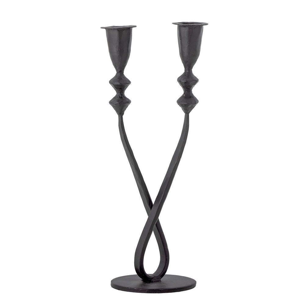 Creative Collection Candelero Penilla, Negro, Metal