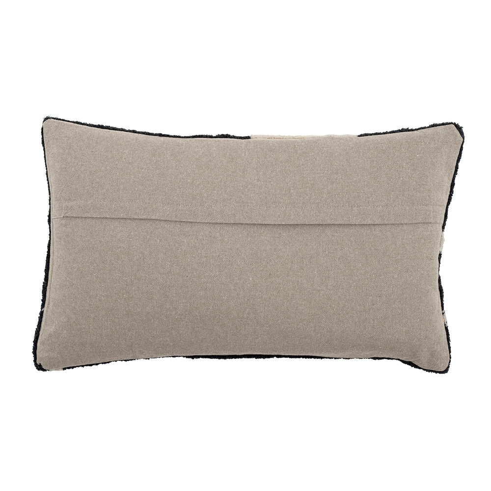 Bloomingville Coussin Ryton, Noir, Coton