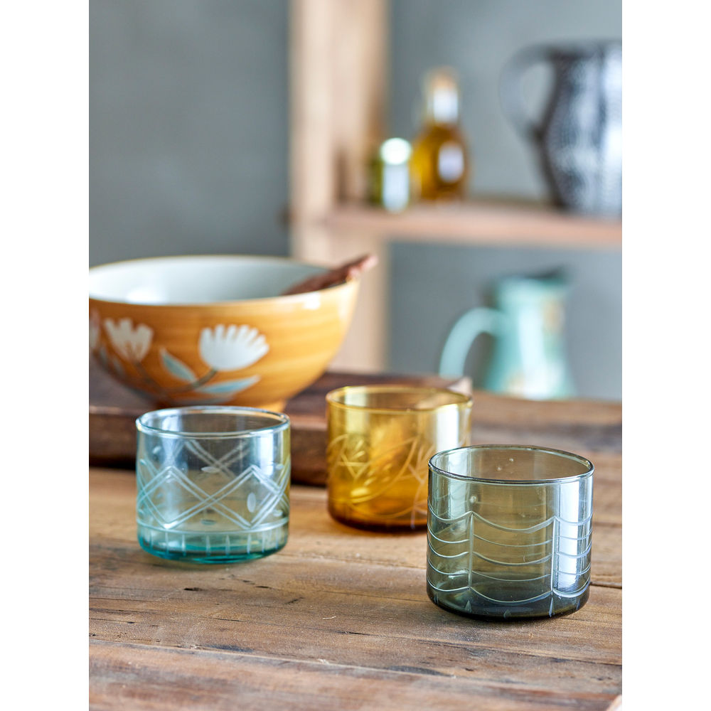 Creative Collection Jozefina Drinkglas, Groen, Gerecycled Glas