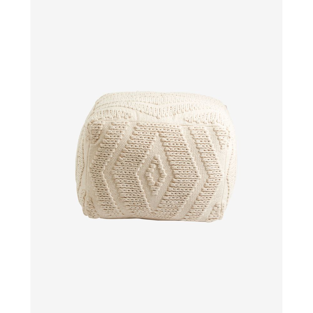 Nordal A/S WULAR pouf-blanc cassé