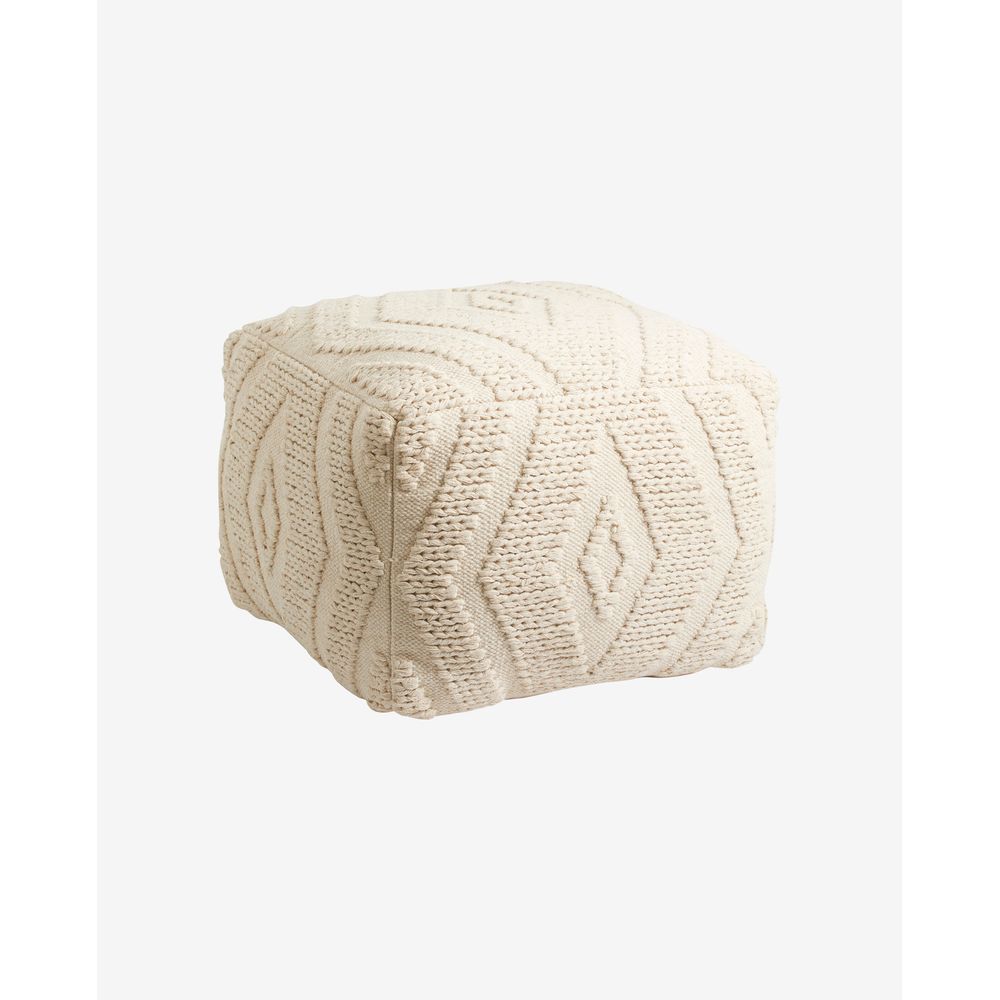 Nordal A/S WULAR pouf-blanc cassé