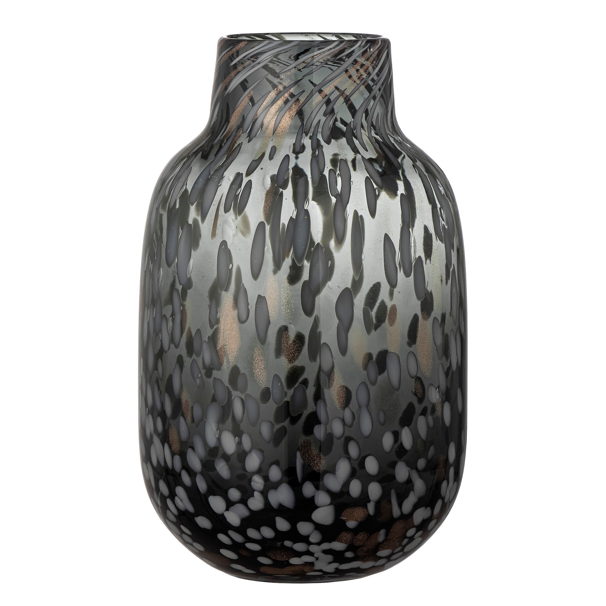 Blooming ville Gwan Vase, Grau, Glas