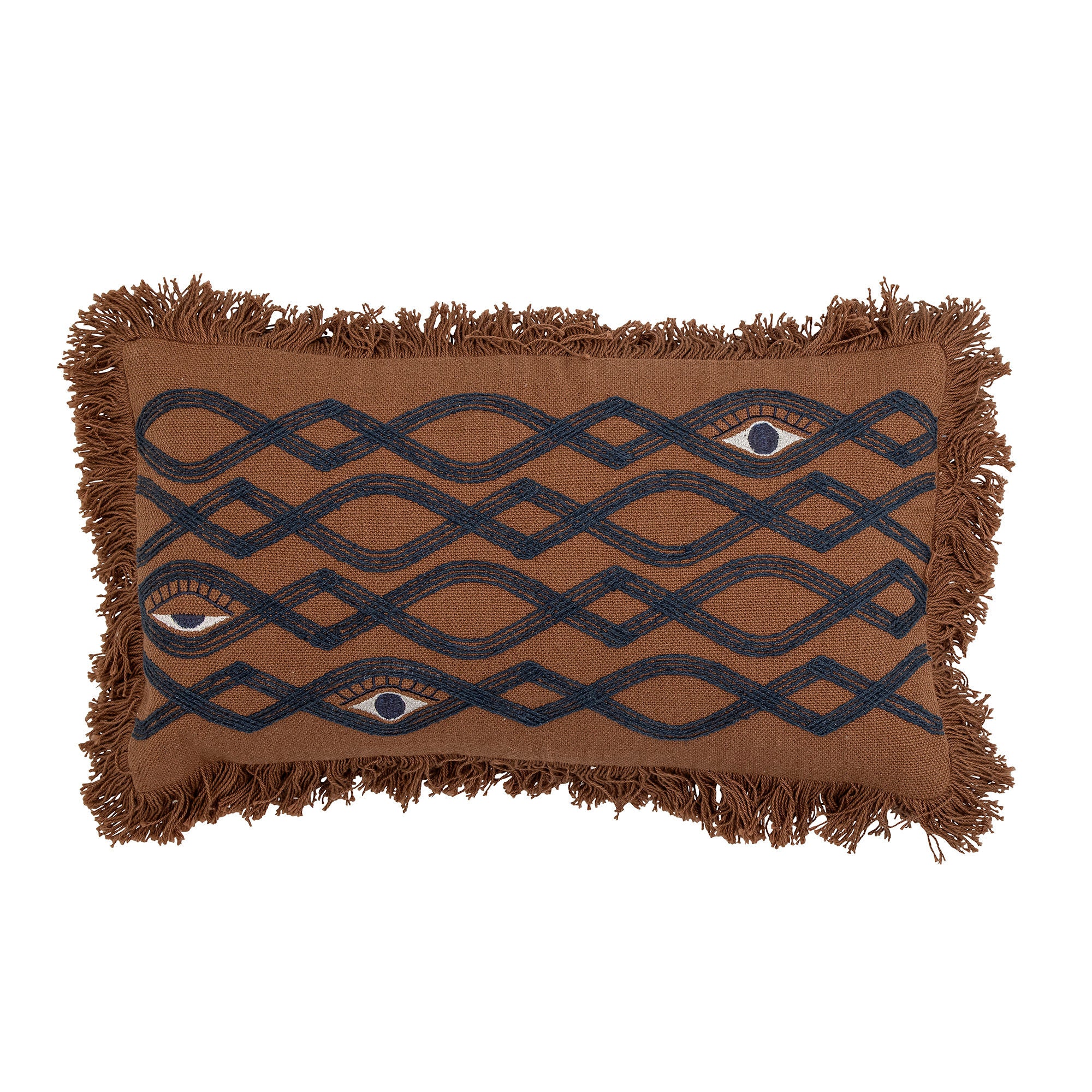 Bloomingville Coussin Galia, Marron, Coton