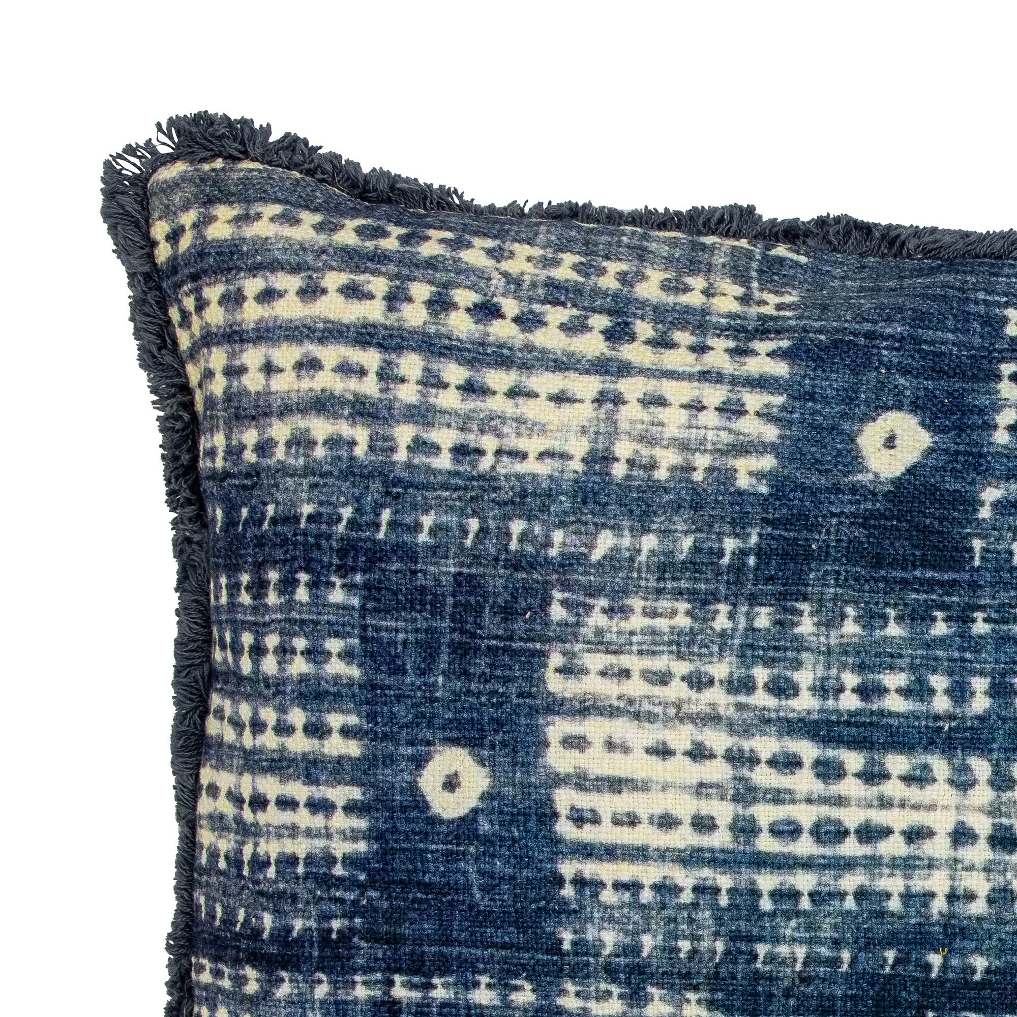 Creative Collection Coussin Fillippa, Bleu, Coton