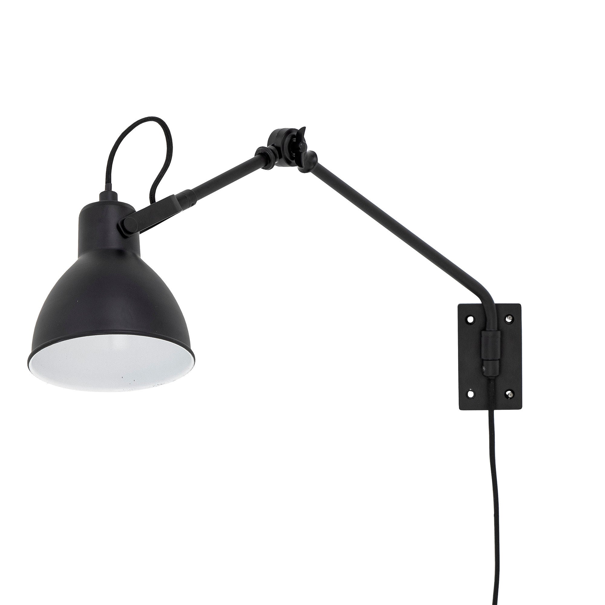 Creative Collection Jili wandlamp, zwart, metaal