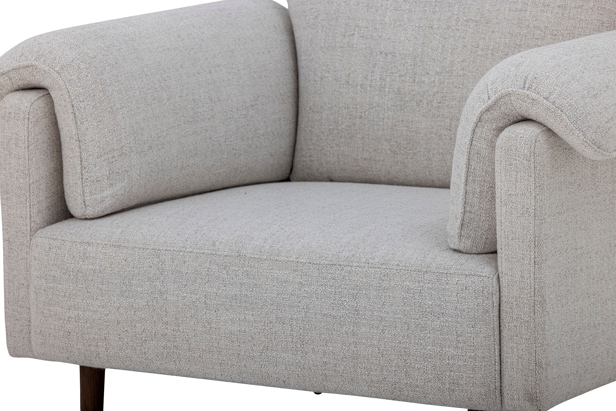 Bloomingville Chesham Loungestoel, Wit, Polyester