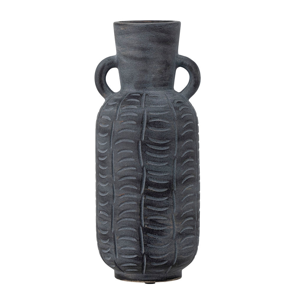 Kreative Sammlung Rane Vase, grau, Keramik