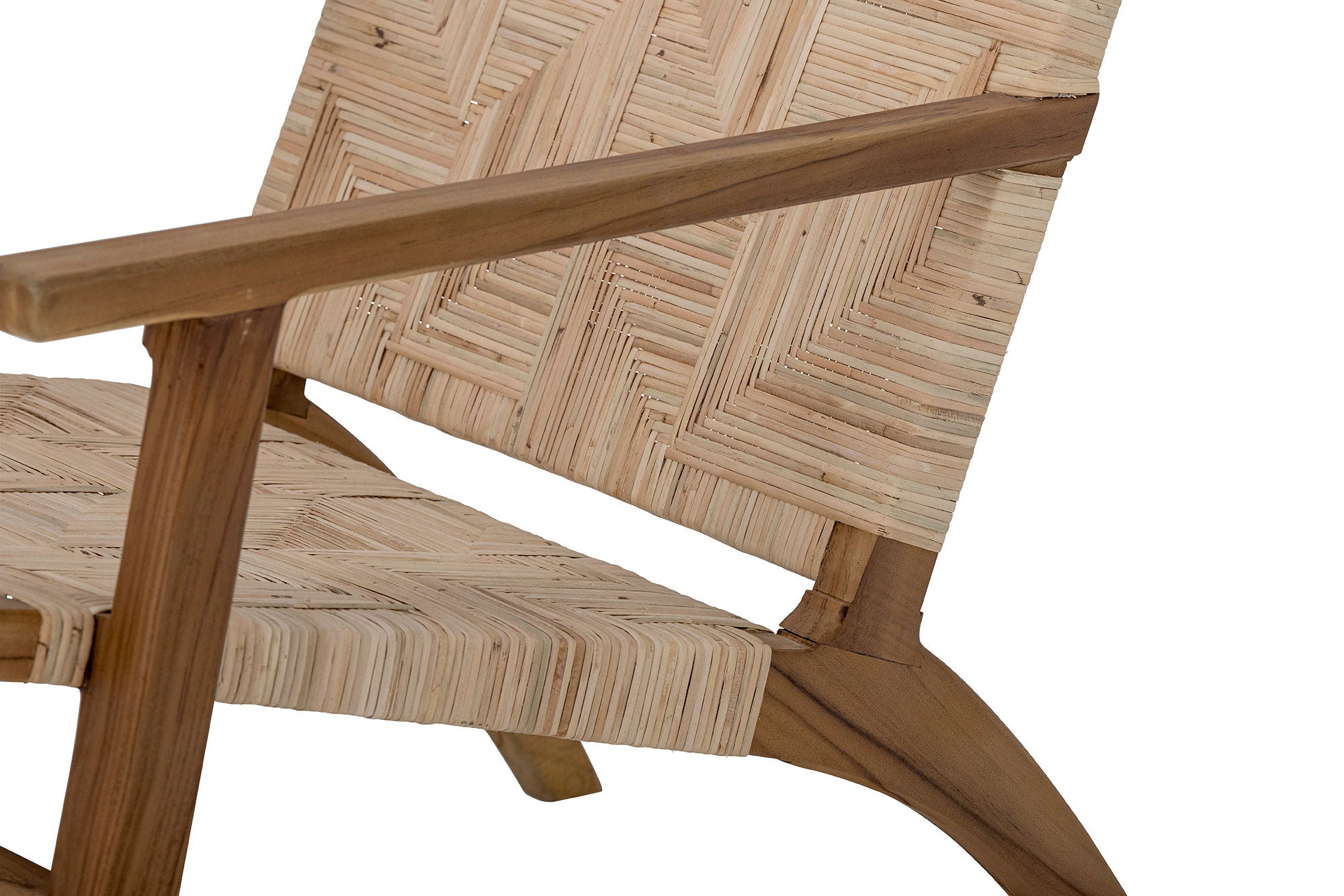 Creative Collection Mills Loungestoel, Bruin, Rotan