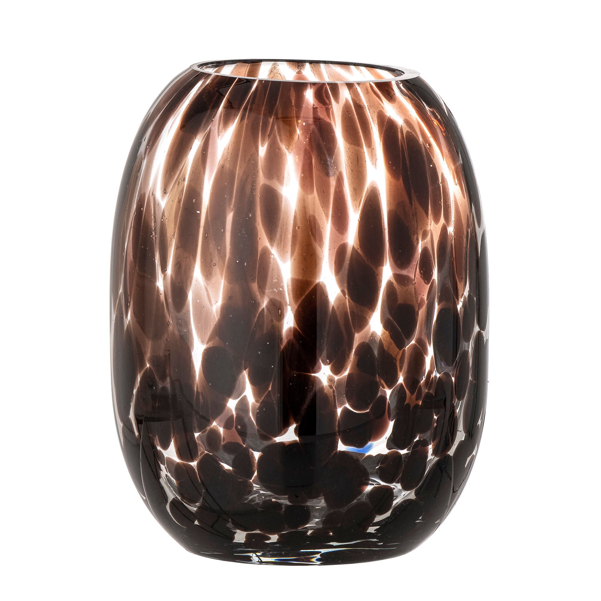 Bloomingville Crister Vase, Marron, Verre