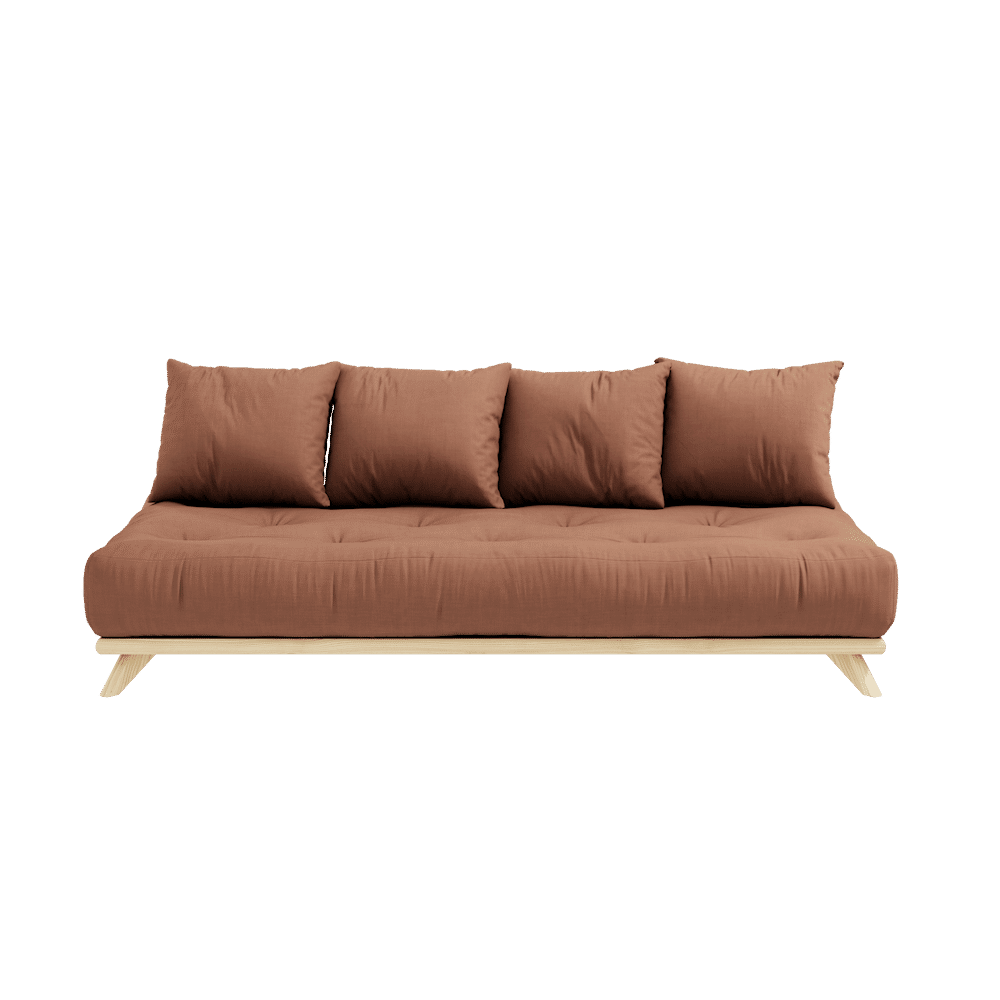 Karup Design SANS DAYBED CLAIR LAQUÉ W. JEU DE MATELAS SANS LIT ARGILE BRUN