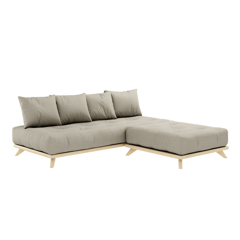 Karup Design SENZA DAYBED CLEAR LACQUERED W. SENZA DAYBED MATTRESS SET LINEN