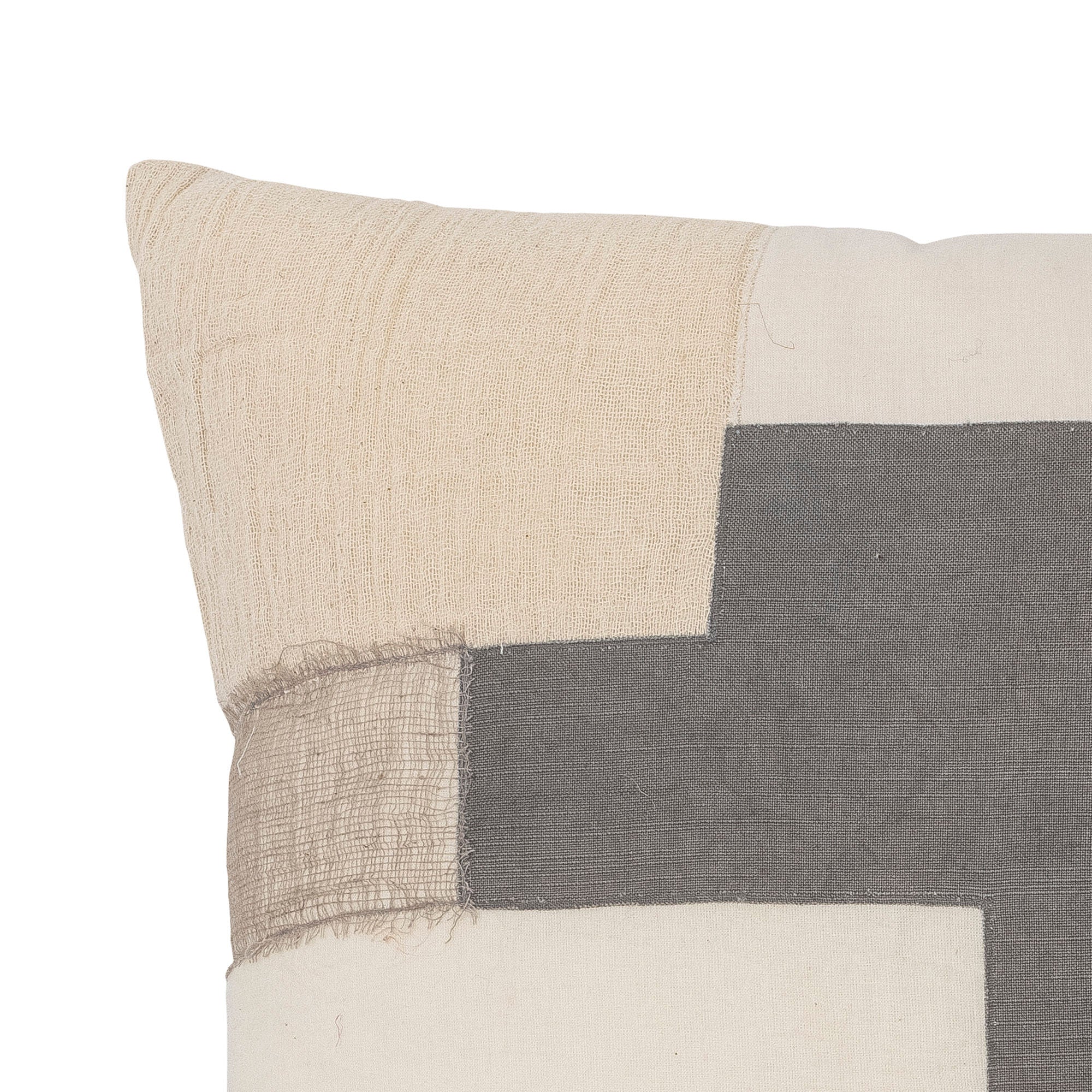 Bloomingville Coussin Maje, Gris, Coton