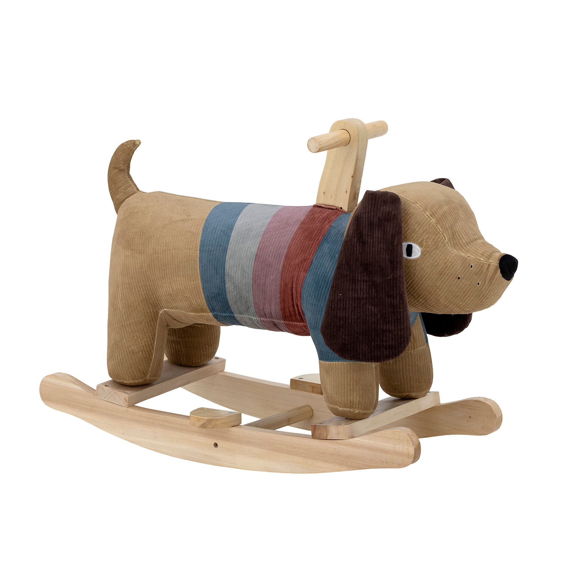 Bloomingville MINI Charlie Schommelspeeltje, Hond, Bruin, Polyester