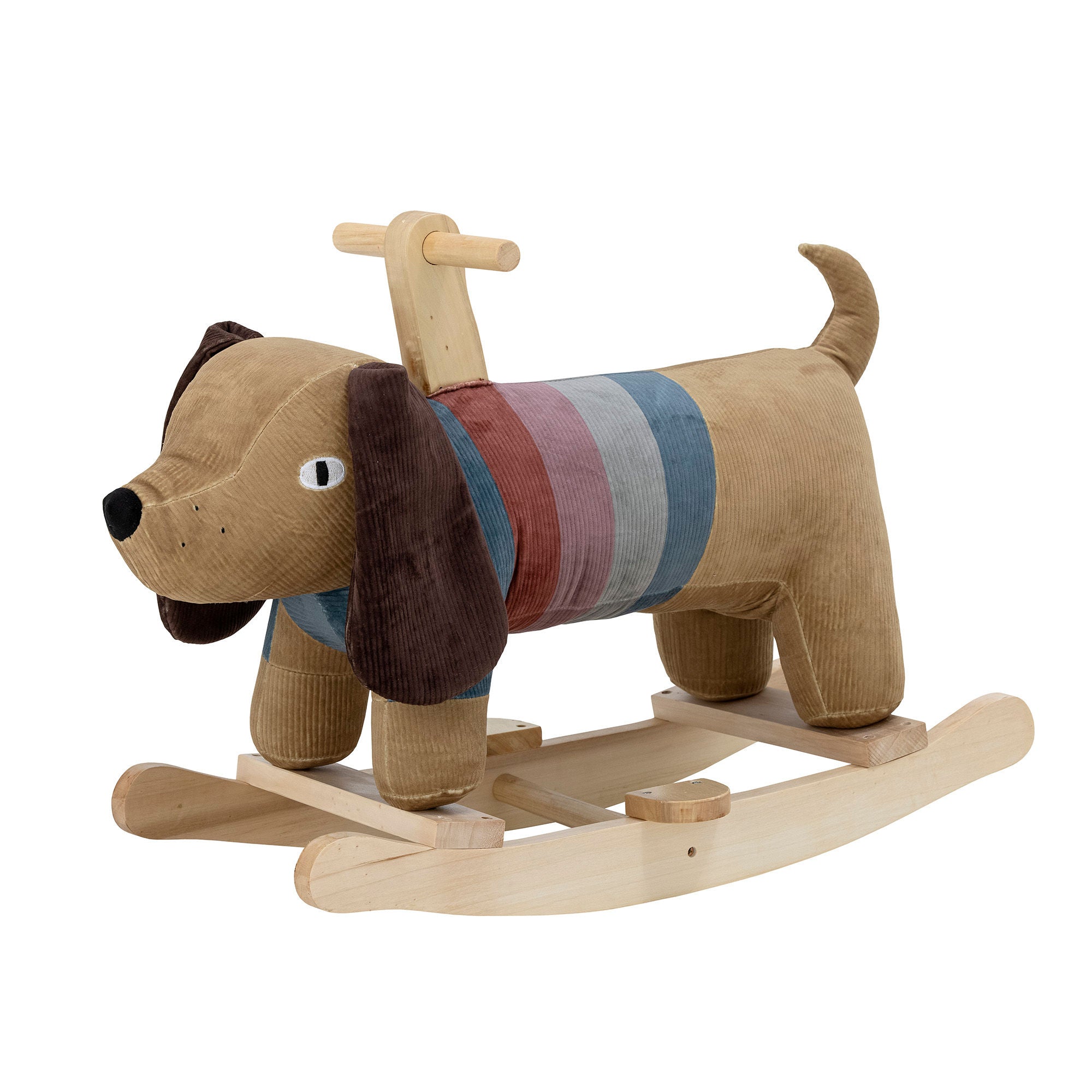 Bloomingville MINI Charlie Schommelspeeltje, Hond, Bruin, Polyester