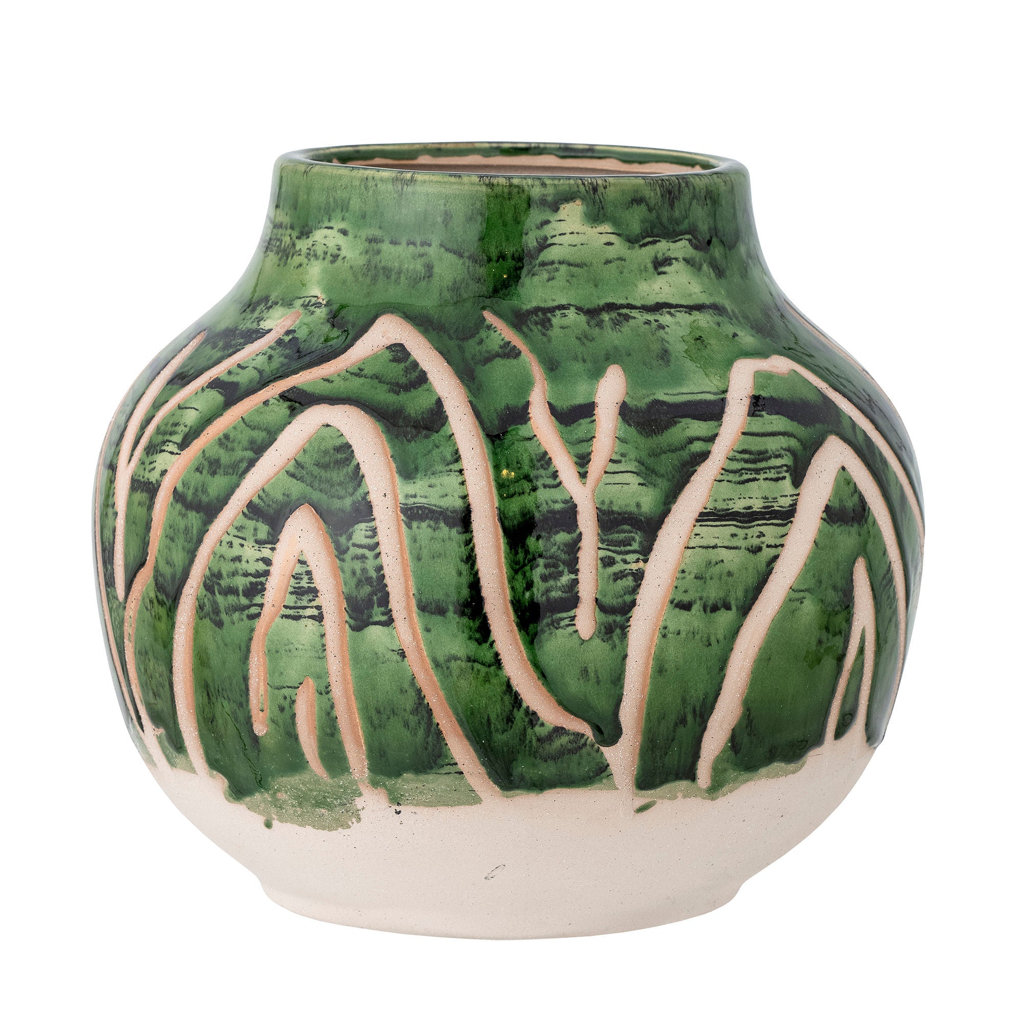 Kreative Sammlung Eliya Vase, grün, Steinzeug