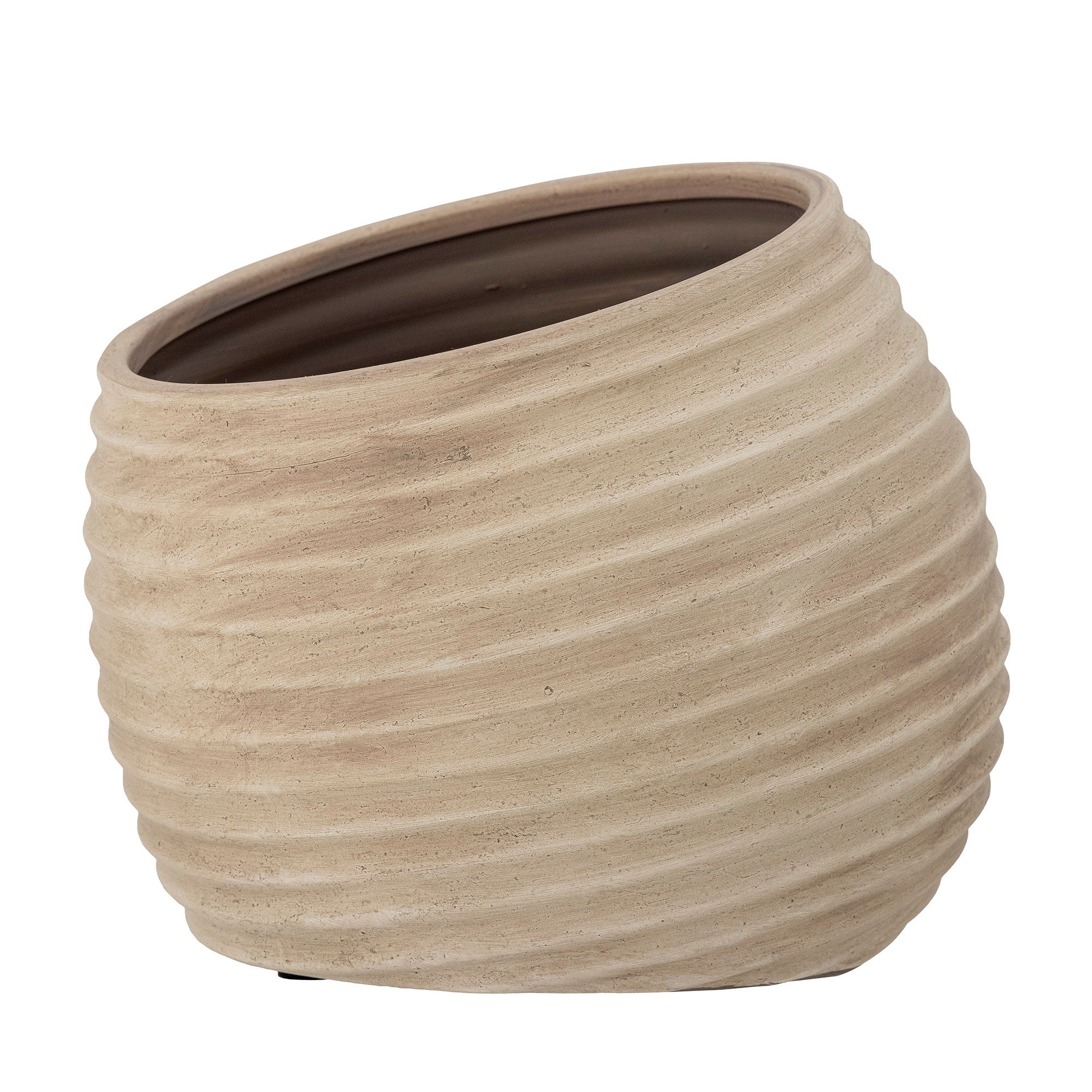 Bloomingville Cimmy Deco Pot de fleurs Marron Terre cuite